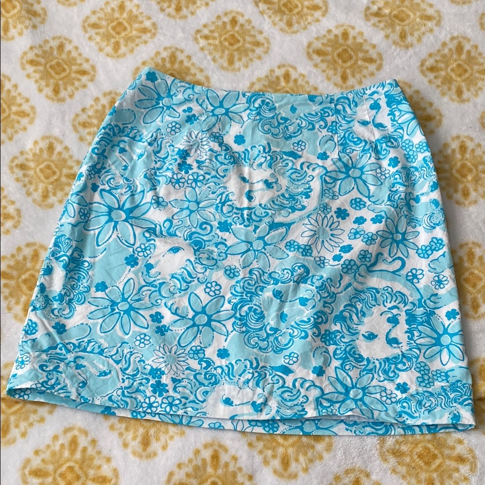 Vintage Lilly Pulitzer lion print skirt